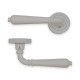 IVENTO Interior and exterior door handle, white Handles for interior and exterior doors Elegance