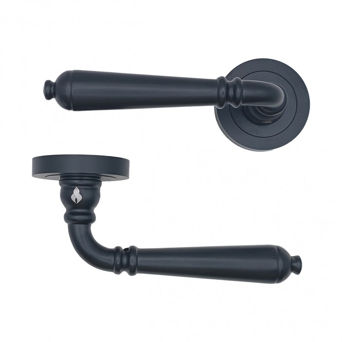 IVENTO Interior and exterior door handle, black Handles for interior and exterior doors Elegance