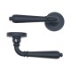 IVENTO Interior and exterior door handle, black Handles for interior and exterior doors Elegance