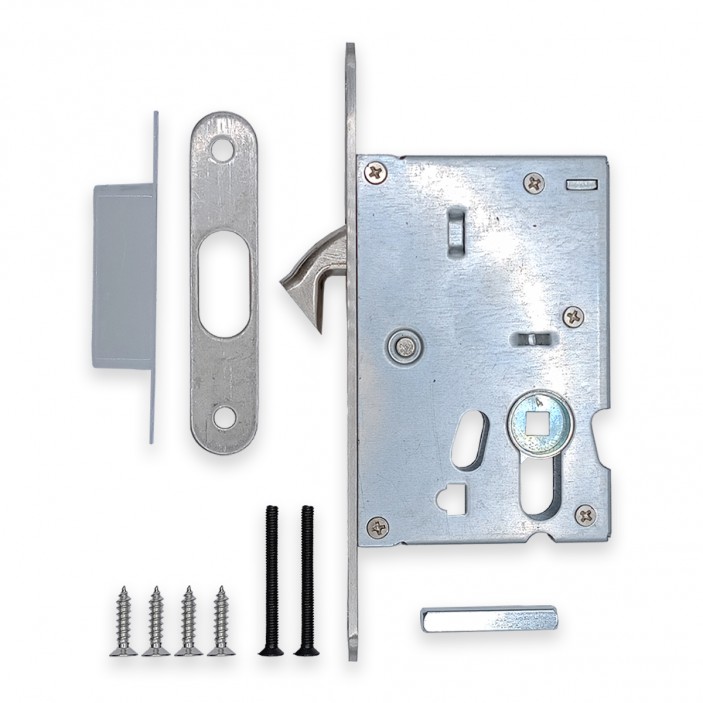 IVENTO handle, WC rosette set with lock, titanium 29L.200.14 - Interior door handle sets IVENTO handle, WC rosette set with lock, titanium Interior door handle sets