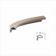Rubber door seal side with tongue 10 mm. 30. Interior door accessories