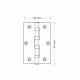 Non-rebate interior door hinge 75mm. 30L.530.08-11 - Interior door accessories Non-rebate interior door hinge 75mm. Interior door accessories