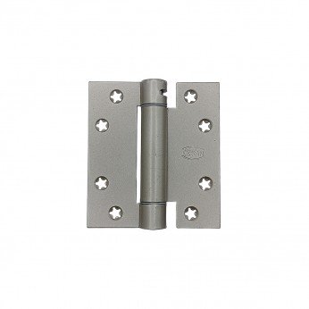 Door hinge with a spring for return
