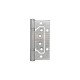IVENTO K Door hinge cut 100x72x2 mm, stainless steel 30. Interior door accessories