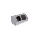 Разклонител ъглов с 2xSCHUKO, мат хром контакт с usb