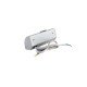 Разклонител ъглов с 2xSCHUKO, мат хром контакт с usb