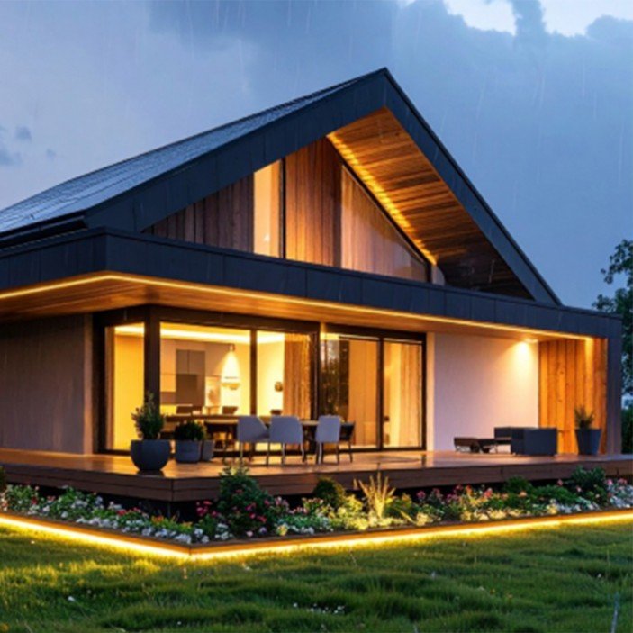 Гъвкава неонова осветителна лента влагоустойчива - 2400K  6x12 mm (100 LED/m 5m roll), 24V DC, IP65, 13W/m 31. Осветителни тела за мебели