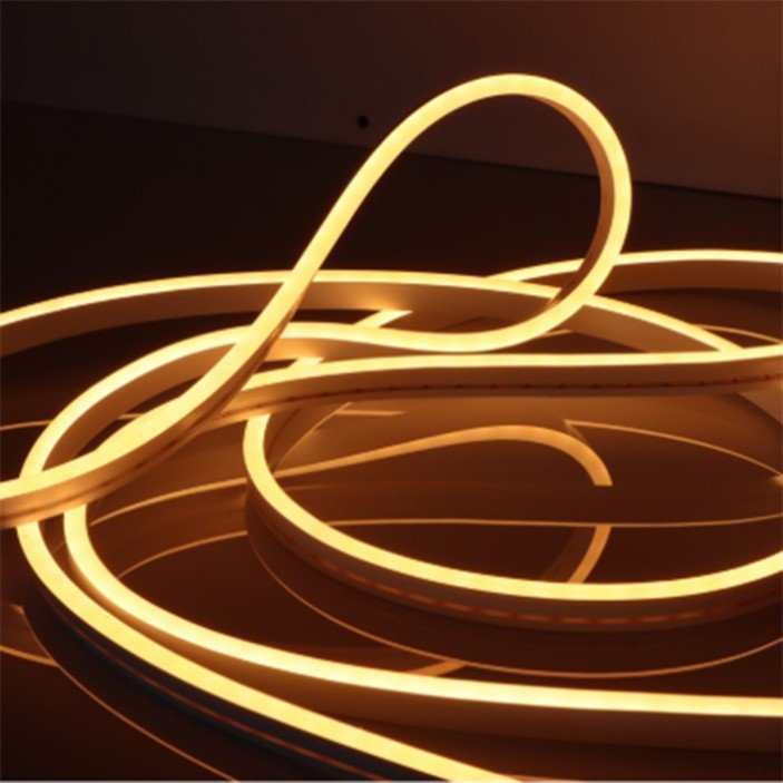 Гъвкава неонова осветителна лента влагоустойчива - 2400K  6x12 mm (100 LED/m 5m roll), 24V DC, IP65, 13W/m 31. Осветителни тела за мебели