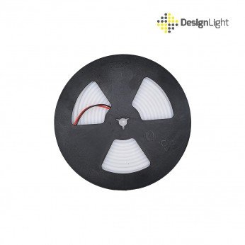 Гъвкава неонова осветителна лента влагоустойчива - 2400K  6x12 mm (100 LED/m 5m roll), 24V DC, IP65, 13W/m