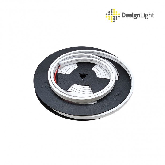 Гъвкава неонова осветителна лента влагоустойчива - 2400K  6x12 mm (100 LED/m 5m roll), 24V DC, IP65, 13W/m 31. Осветителни тела за мебели