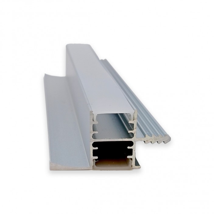 IVENTO Aluminum double-light profile for LED strip for 18 mm chipboard, 3 m. Furniture LED lighting
