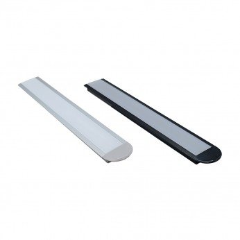 Aluminium embedded LED light profile - shallow Furniture LED lighting