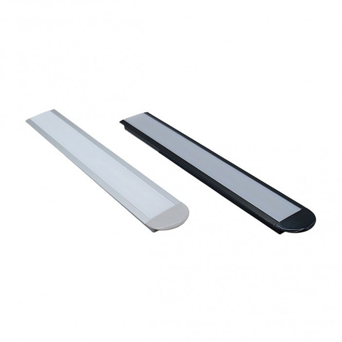 Aluminium embedded LED light profile - shallow Furniture LED lighting