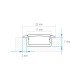 IVENTO Вкопаем алуминиев профил за LED лента 17х22 мм, 3 м. 31. Осветителни тела за мебели