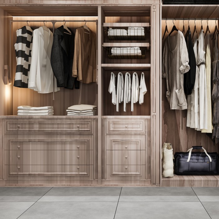 Aluminium embedded LED light profile - shallow Furniture LED lighting