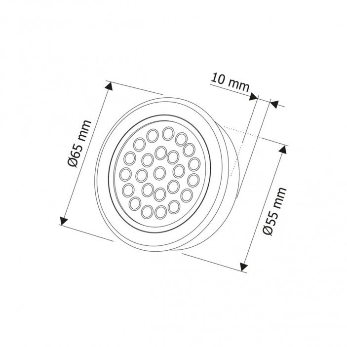 LED лампа OVAL 2W 31. Осветителни тела за мебели