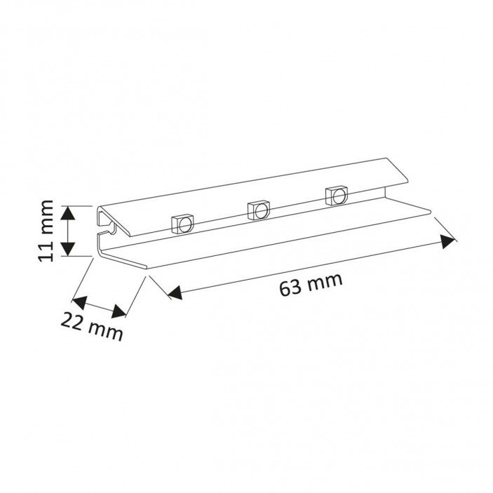 LED - PVC клипс стъклоносач 31L.351-353 - Осветителни тела за мебели LED - PVC клипс стъклоносач Осветителни тела за мебели