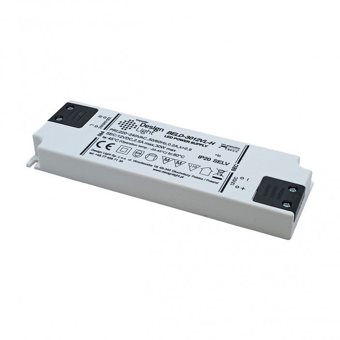 FLAT захранване за LED 12V DC 30W 31L.400.30 - 31. Осветителни тела за мебели FLAT захранване за LED 12V DC 30W 31. Осветителни тела за мебели