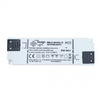 FLAT захранване за LED 12V DC 30W