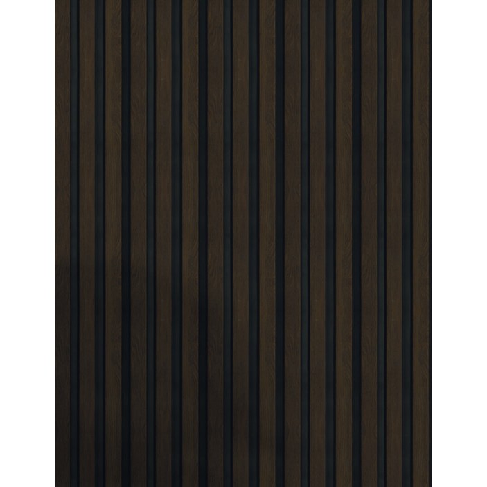 Стенен панел Dark Walnut Matte- Black 33. ПВЦ и МДФ Профили