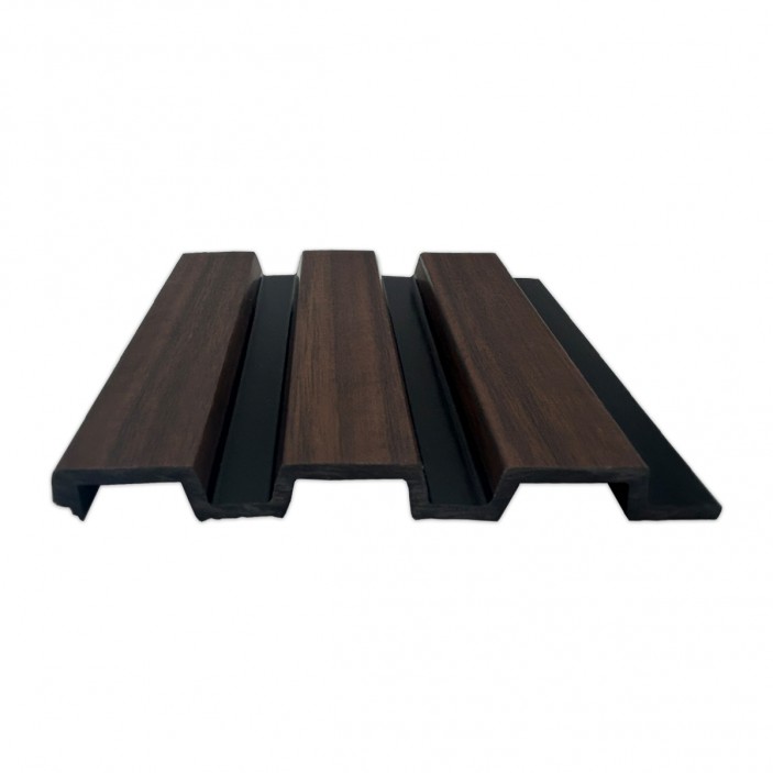 Стенен панел Dark Walnut Matte- Black 33. ПВЦ и МДФ Профили
