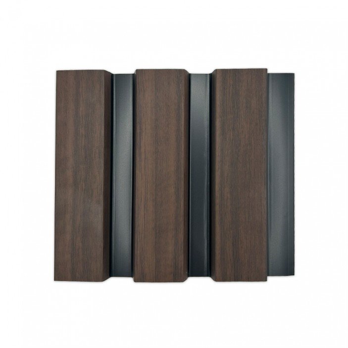 Стенен панел Dark Walnut Matte- Black 33. ПВЦ и МДФ Профили