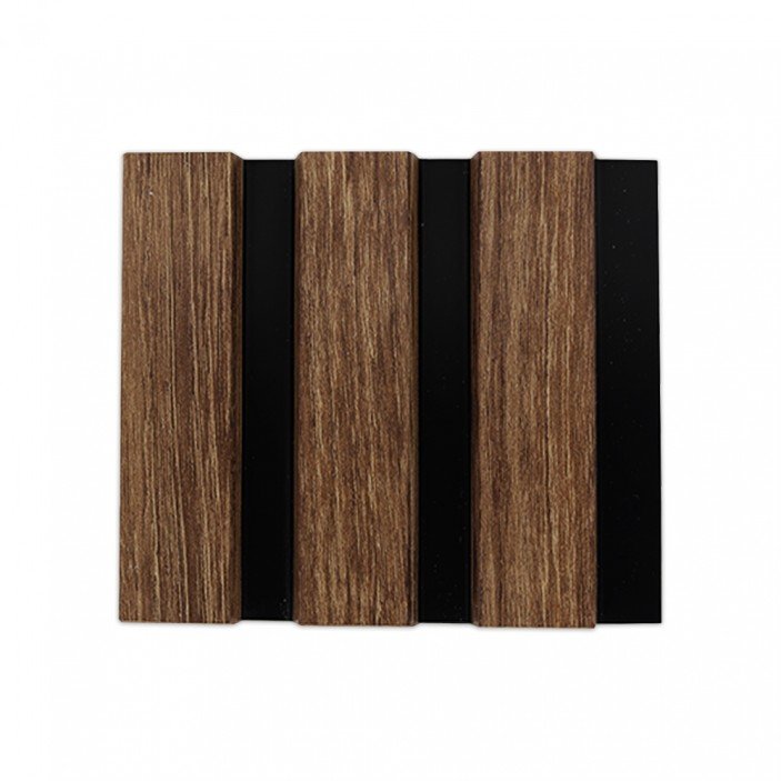 Стенен панел Dark Walnut- Black 33. ПВЦ и МДФ Профили