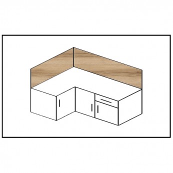 Splashback  312 М 34. Worktops and Back panels