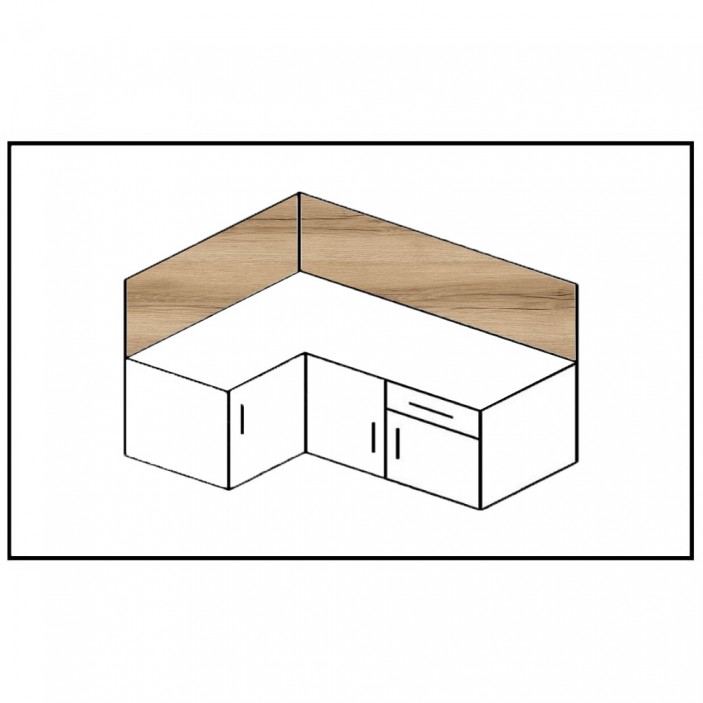 Splashback  312 М 34L.312M.08 - 34. Worktops and Back panels Splashback  312 М 34. Worktops and Back panels