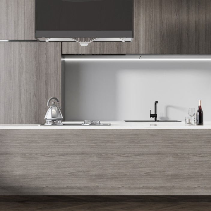 Кухненски гръб, бял гланц, 102 G 34. Плотове и гърбове