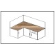 Kitchen countertop 305 М, wood decor with matte surface 34. Worktops and Back panels
