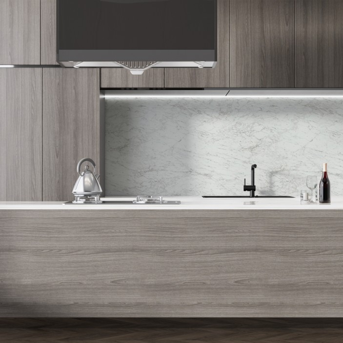 Кухненски гръб 502 G, бял мрамор с гланцово покритие 34L.502G.08 - 34. Плотове и гърбове Кухненски гръб 502 G, бял мрамор с гланцово покритие 34. Плотове и гърбове