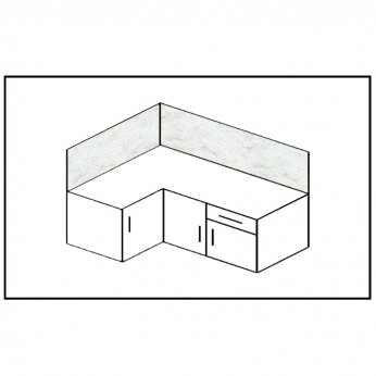 Кухненски гръб, бял мрамор, 502 M