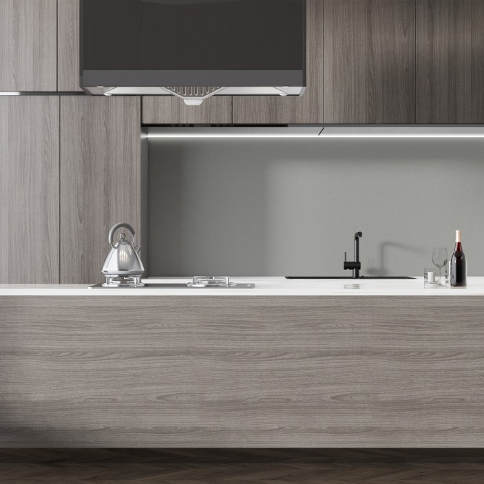 Кухненски гръб 512 M, сив с матово покритие 34. Плотове и гърбове