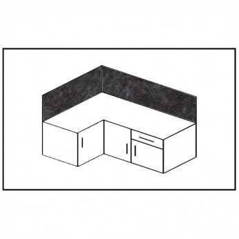 Back 525 G 34. Worktops and Back panels