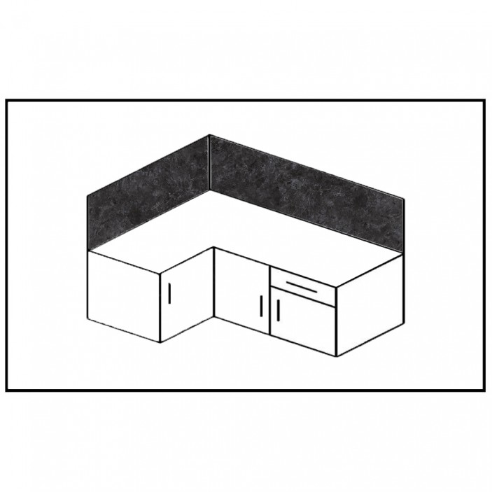 Кухненски гръб, мат цвят 525 M 34. Плотове и гърбове