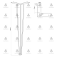 IVENTO Leg 500 mm high 10L.114.50.16 - Furniture legs and spacers IVENTO Leg 500 mm high Furniture legs and spacers