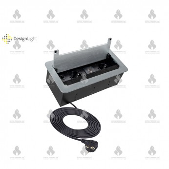 Built-in power strip INBOX with cover  Furniture LED lighting