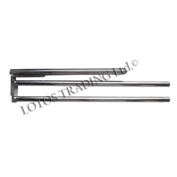 Double pull-out towel hanger