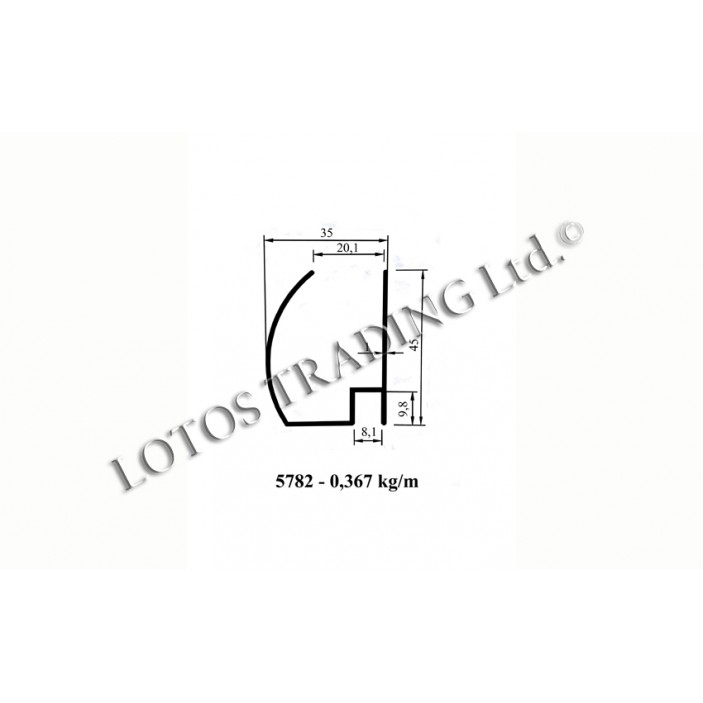 Shower cabin profile bor-5782 24L.400.01 - Bathroom accessories Shower cabin profile bor-5782 Bathroom accessories