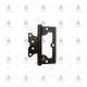 Interior door hinge, 2mm and 2.5mm, Black Interior door accessories
