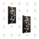 Interior door hinge, 2mm and 2.5mm, Black Interior door accessories