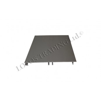 Алуминиев гладък цокъл H 10/12/15 мат хром Аксесоари за кухня