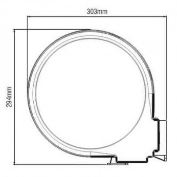 Aluminium door mounted bin - 11L Kitchen accessories