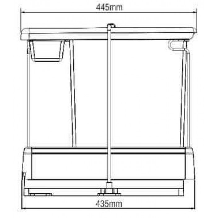 Double kitchen cabinet waste bins 19L.100.41-42 - Kitchen accessories Double kitchen cabinet waste bins Kitchen accessories
