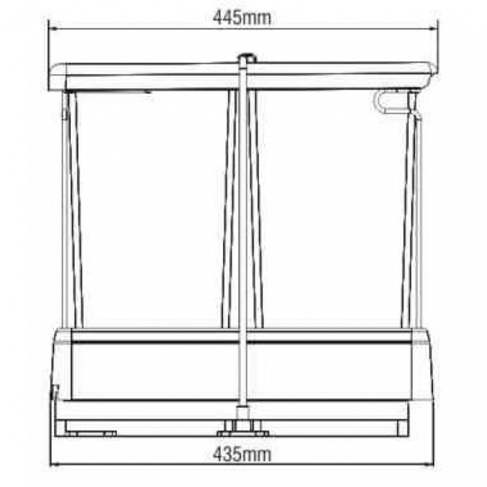 Double kitchen cabinet waste bins 19L.100.41-42 - Kitchen accessories Double kitchen cabinet waste bins Kitchen accessories