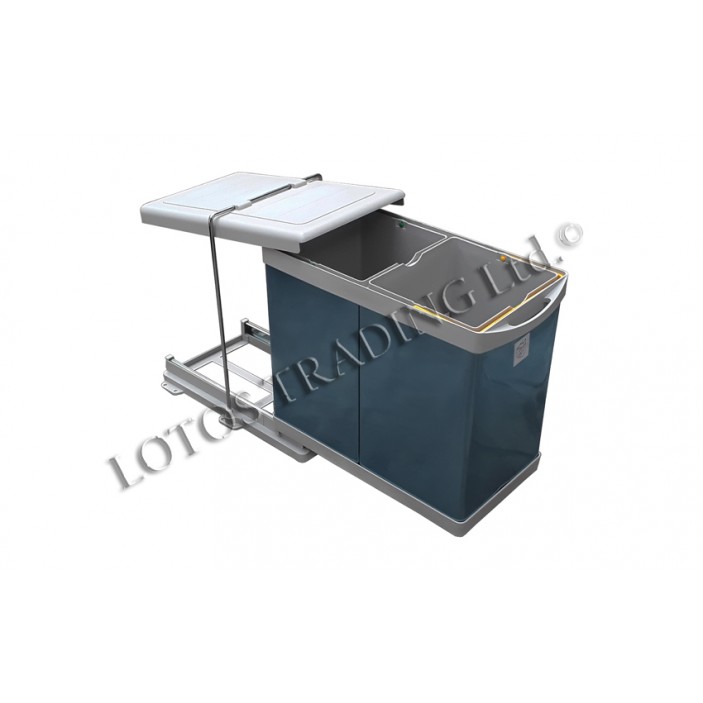 Double cabinet kitchen waste bins 19L.100.38-39 - Kitchen accessories Double cabinet kitchen waste bins Kitchen accessories