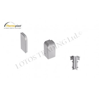 Corners and Endings  for Concave Wall seal profile 30x12