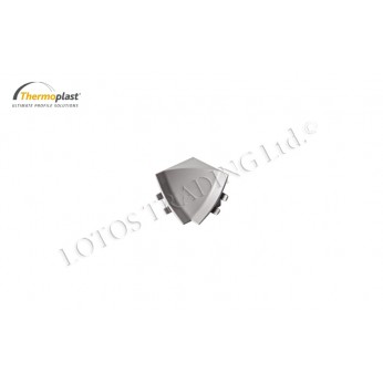 Corners and Endings for Wall seal profile 15x15 matt chrome Corners and Endings for Wall seal profile 15x15 matt chrome