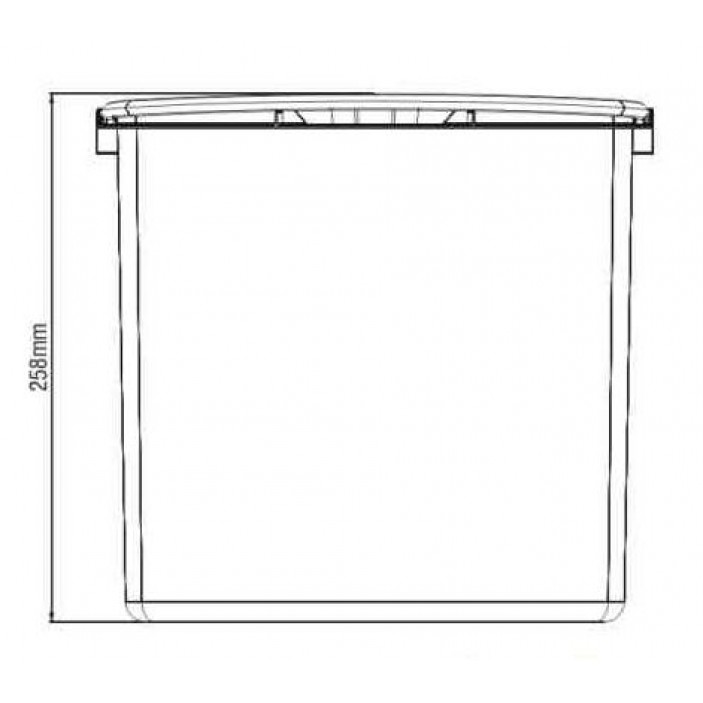 Hanging waste bin - 7L 19L.100.71 - Kitchen accessories Hanging waste bin - 7L Kitchen accessories